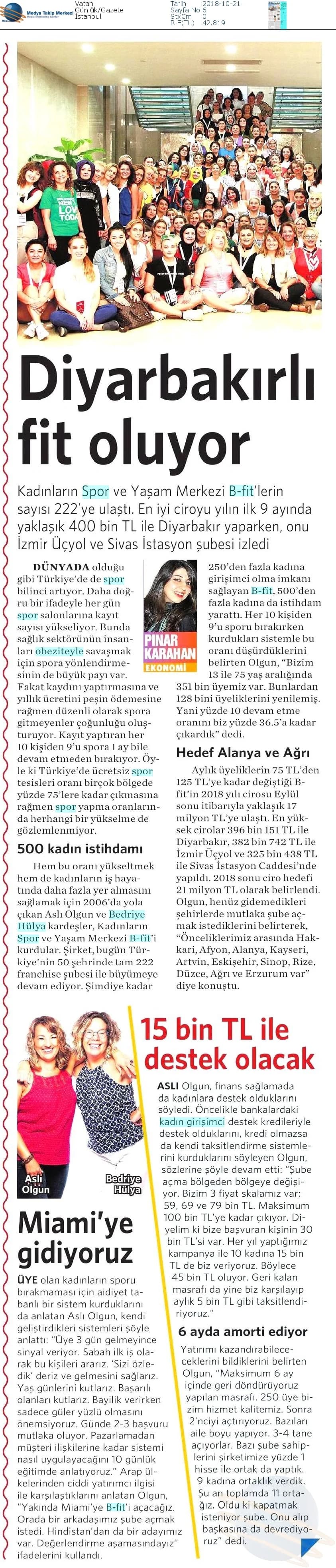 ''Diyarbakırlı Fit Oluyor!'' ve ''Miami'ye Gidiyoruz''/VATAN GAZETESİ