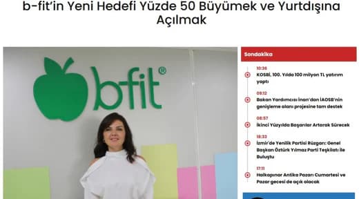 bfit’in Yeni Hedefi Yüzde 50 Büyümek ve Yurtdışına Açılmak