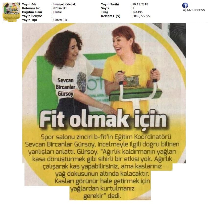 Fit Olmak İçin/HÜRRİYET KELEBEK