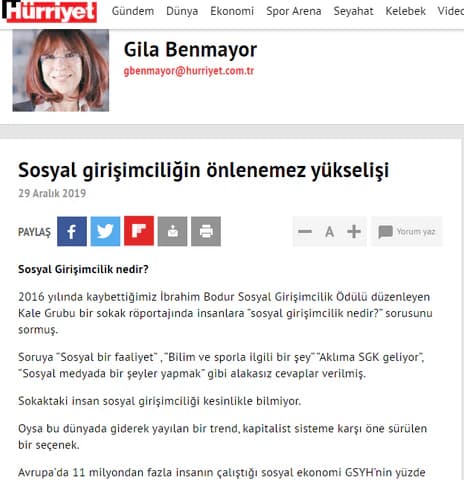 Sosyal girişimciliğin önlenemez yükselişi / Hürriyet