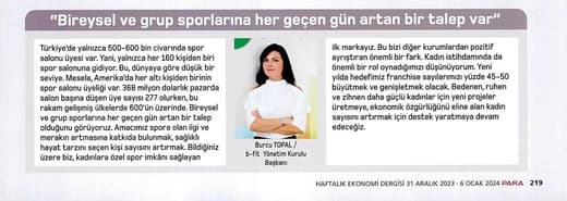 "Bireysel ve Grup Sporlarına Her Geçen Gün Artan Bir Talep Var"